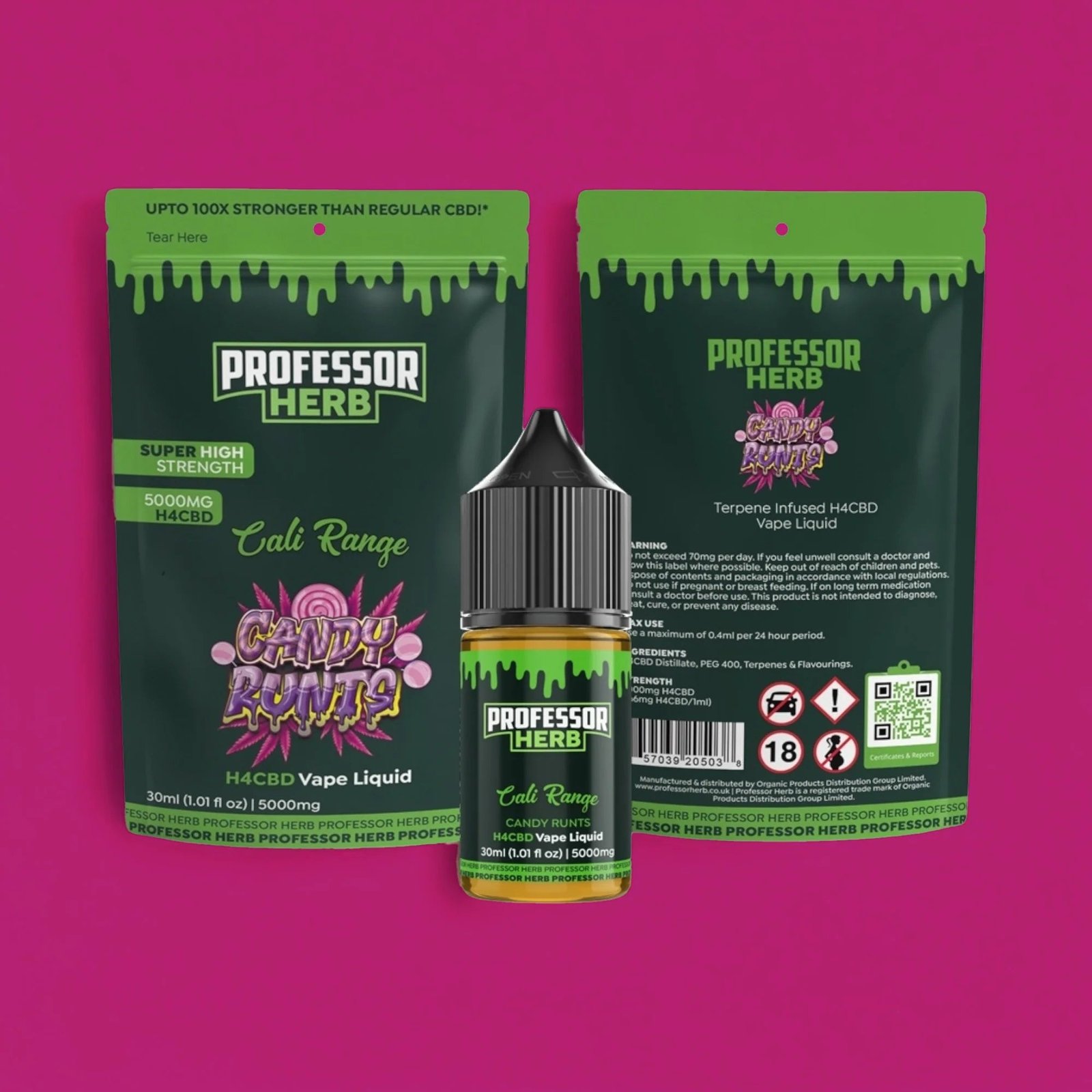 Professor Herb H4CBD Vape Liquid 5000mg 30ml - Image 3