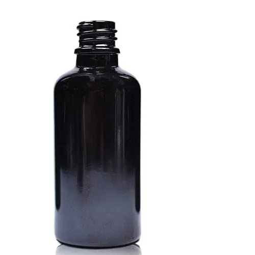 x10 30ml Black Glass Dropper Bottle & Glass Pipette - Image 2