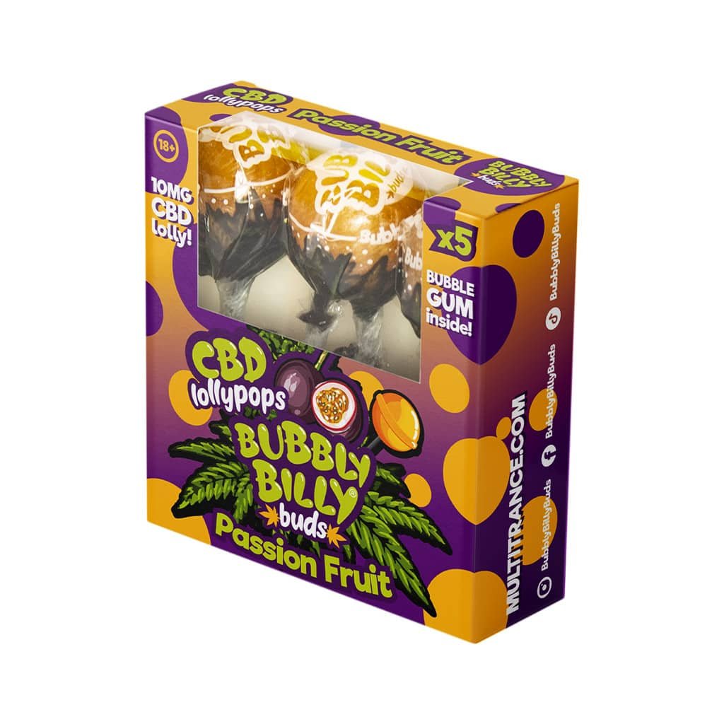 Multitrance Bubbly Billy Buds CBD Lollypops Box Of 5 - Image 8