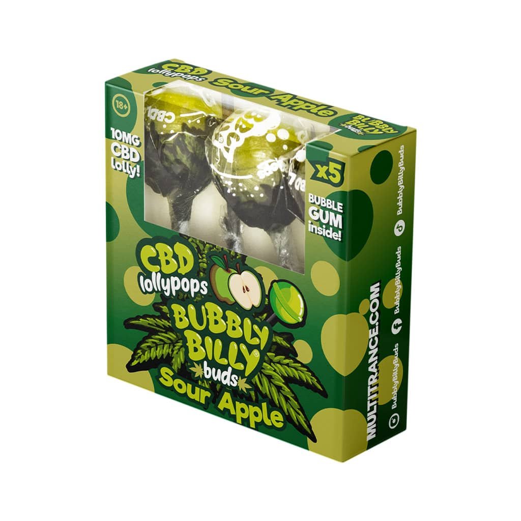 Multitrance Bubbly Billy Buds CBD Lollypops Box Of 5 - Image 6