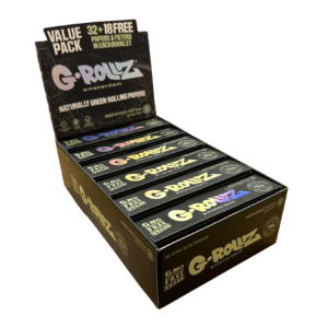 G-Rollz Medicago Sativa Extra Thin Papers, Filters & Wooden Poker