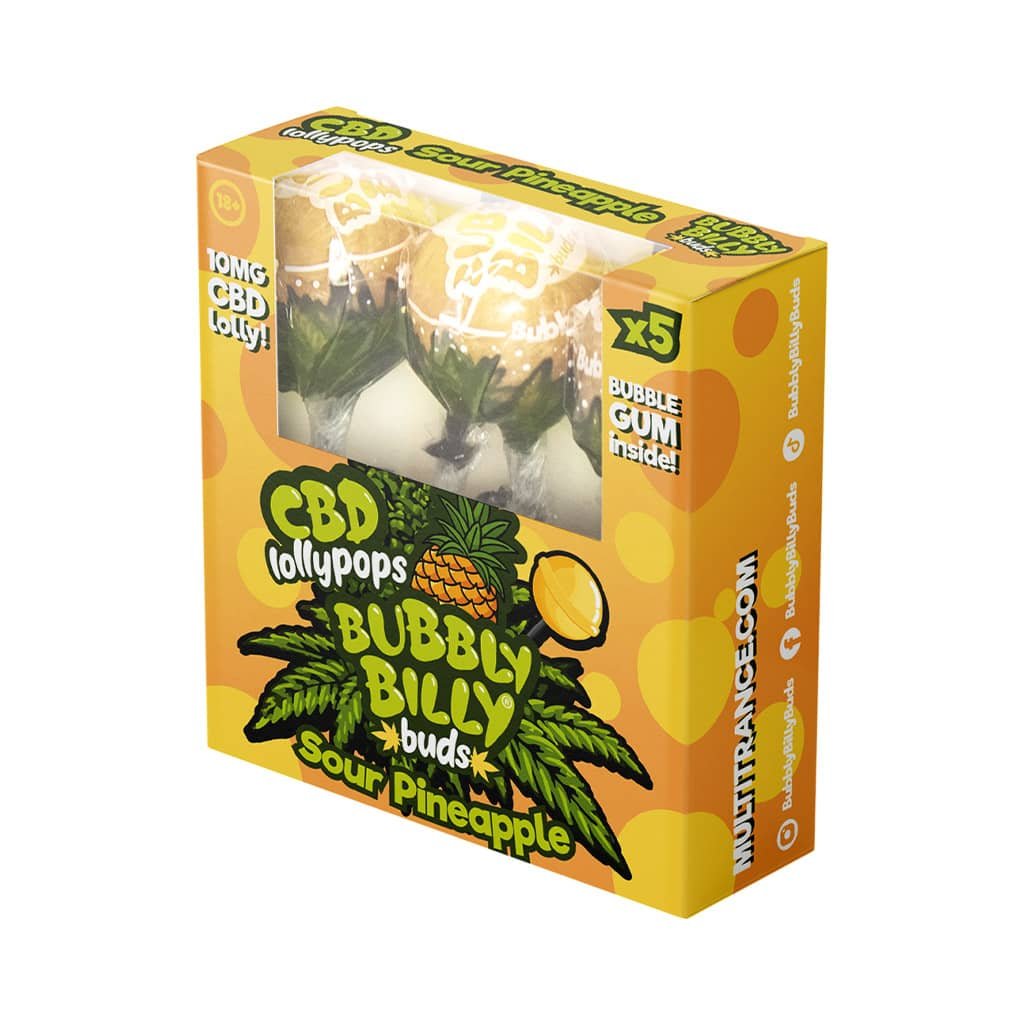 Multitrance Bubbly Billy Buds CBD Lollypops Box Of 5 - Image 4
