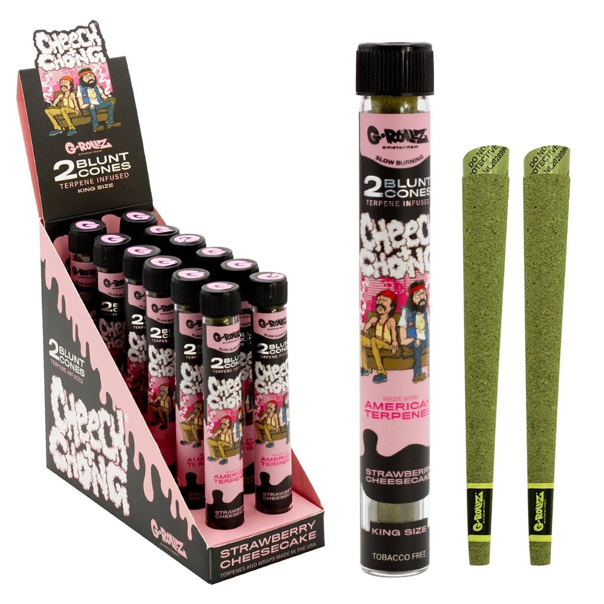 G-Rollz Cheech & Chong 2 Terpene Infused Hemp Blunts - Image 8