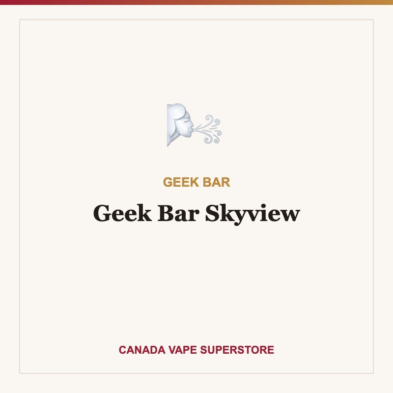 Geek Bar Skyview Disposable Vape